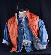 Back to the Future MARTY MCFLY Halloween Costume Vest Shirt Jacket + Extras